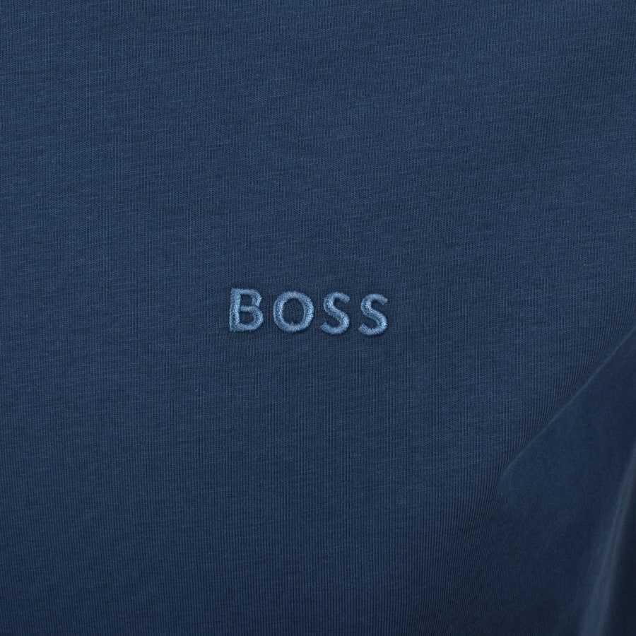 Image number 3 for BOSS Mix And Match Hooded T Shirt Blue