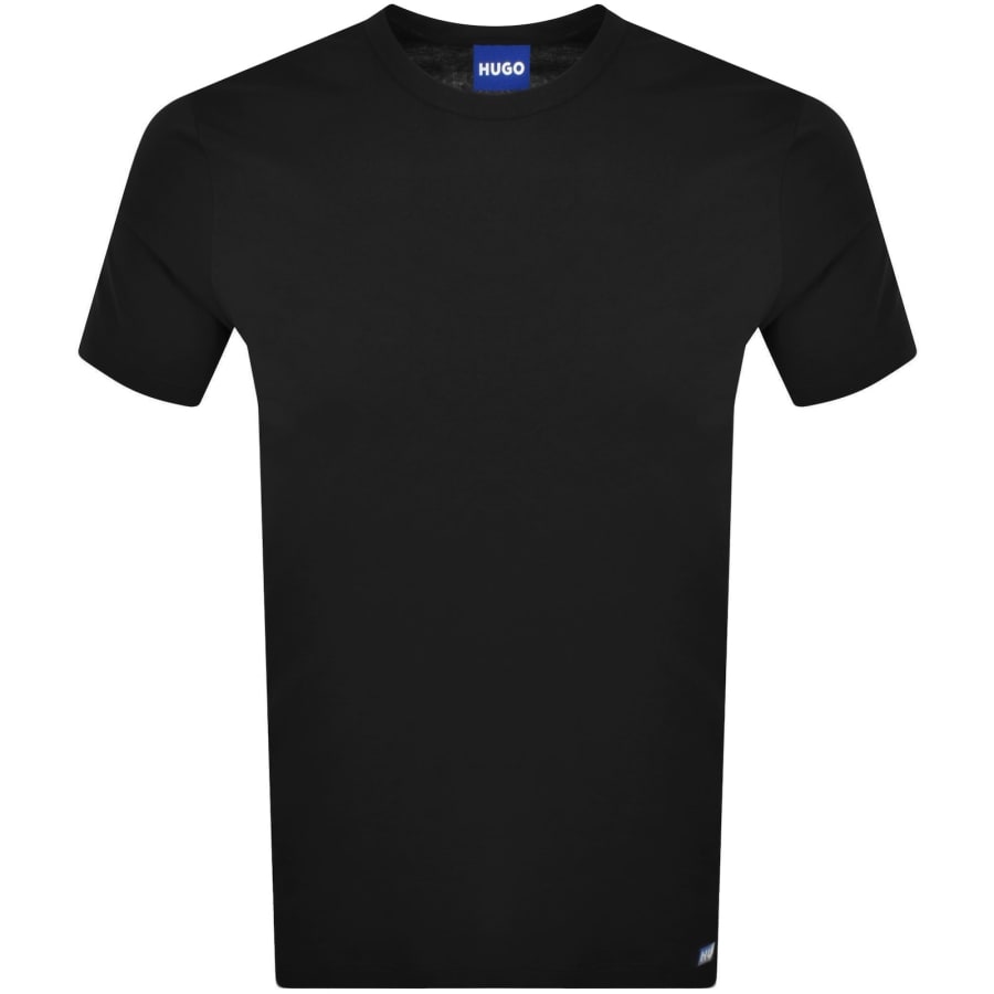 Image number 2 for HUGO Blue Naolo 2 Pack T Shirts Black