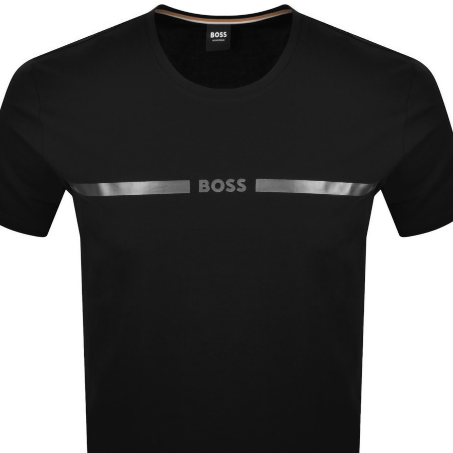 Image number 2 for BOSS Beach Logo T Shirt Black