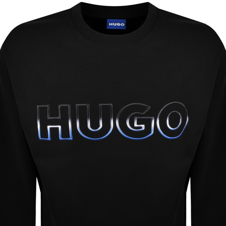 Image number 2 for HUGO Blue Nogocrew Sweatshirt Black