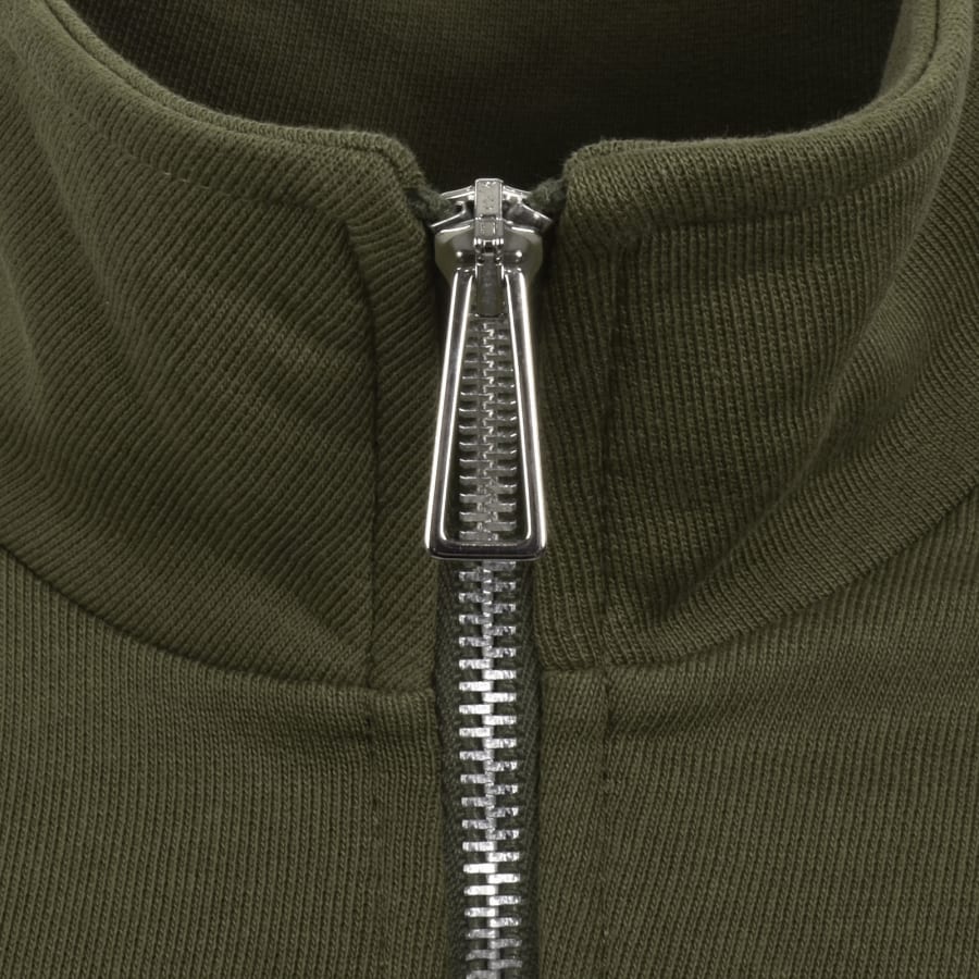 Image number 4 for Paul Smith Half Zip Zebra Sweatshirt Green