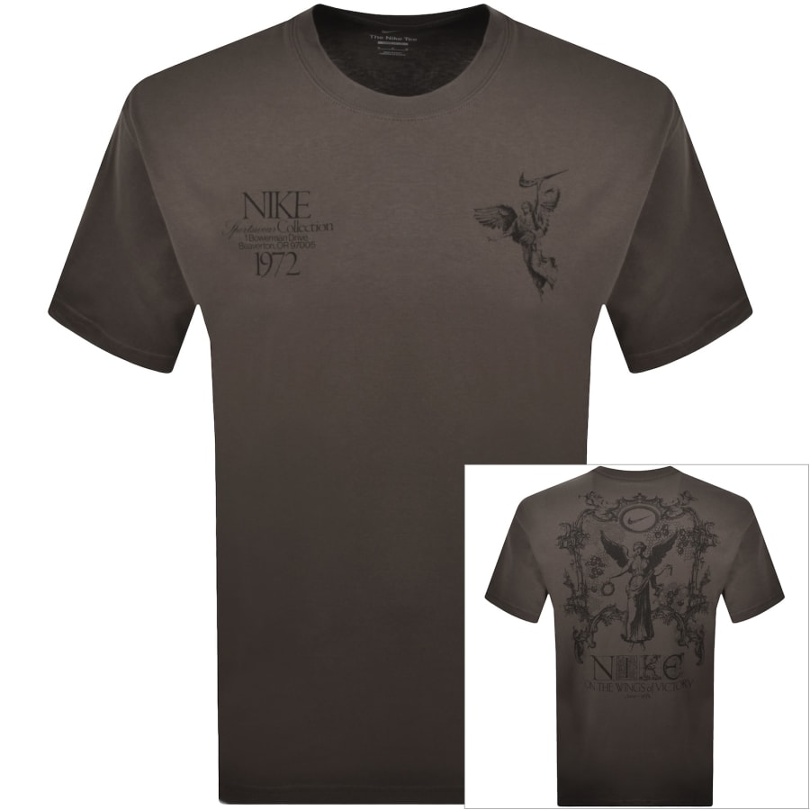 Image number 1 for Nike Wings Victory T Shirt Brown