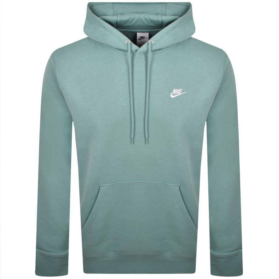 Image number 1 for Nike Club Hoodie Abyss Green