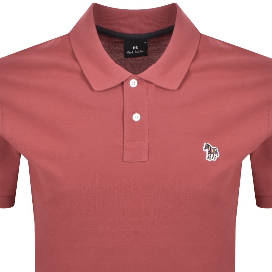 Image number 2 for Paul Smith Zebra Polo T Shirt Red