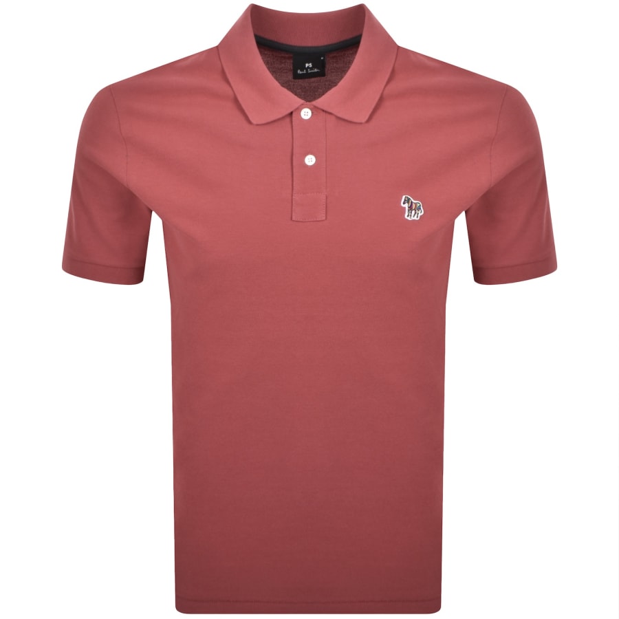 Image number 1 for Paul Smith Zebra Polo T Shirt Red