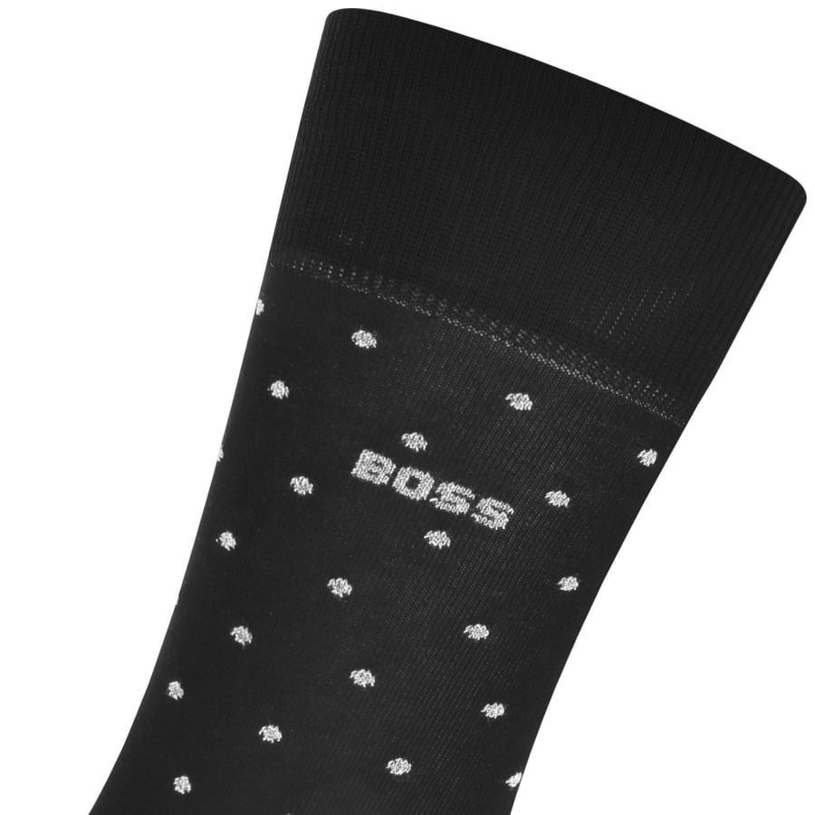 Image number 4 for BOSS 2 Pack Gift Set Socks Black