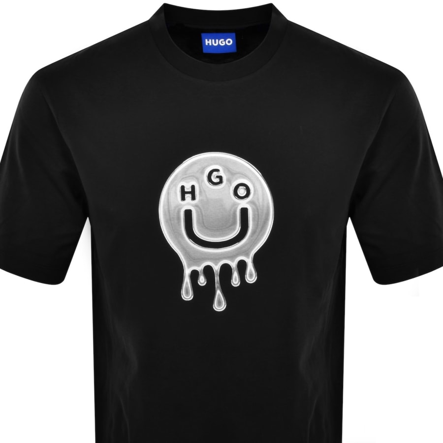Image number 2 for HUGO Blue Nedirix T Shirt Black