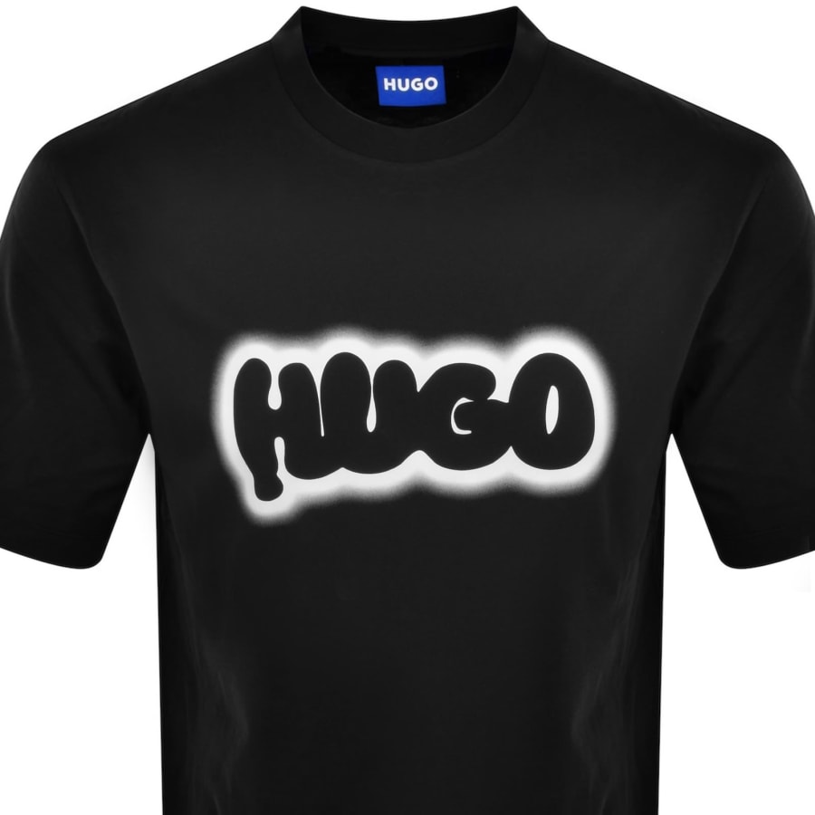 Image number 2 for HUGO Blue Nulibax T Shirt Black