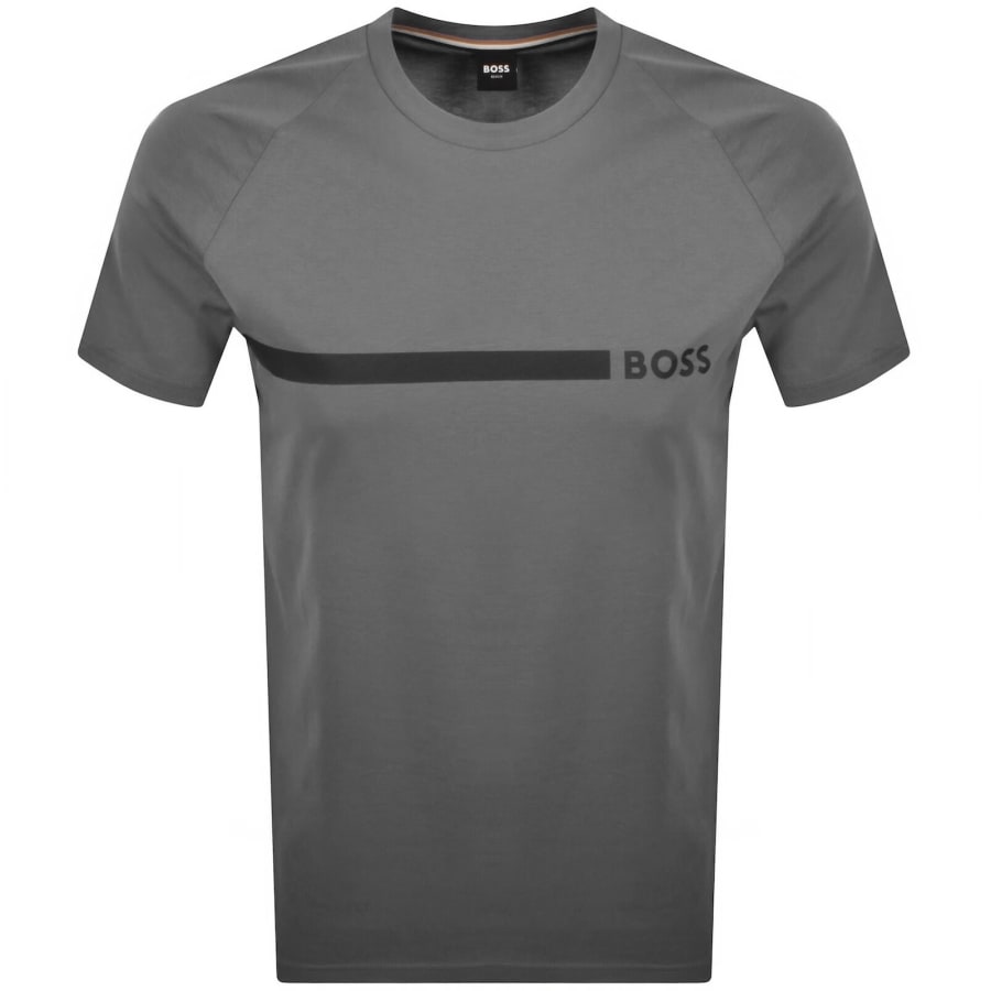 Image number 1 for BOSS Beach Slim Fit T Shirt Grey