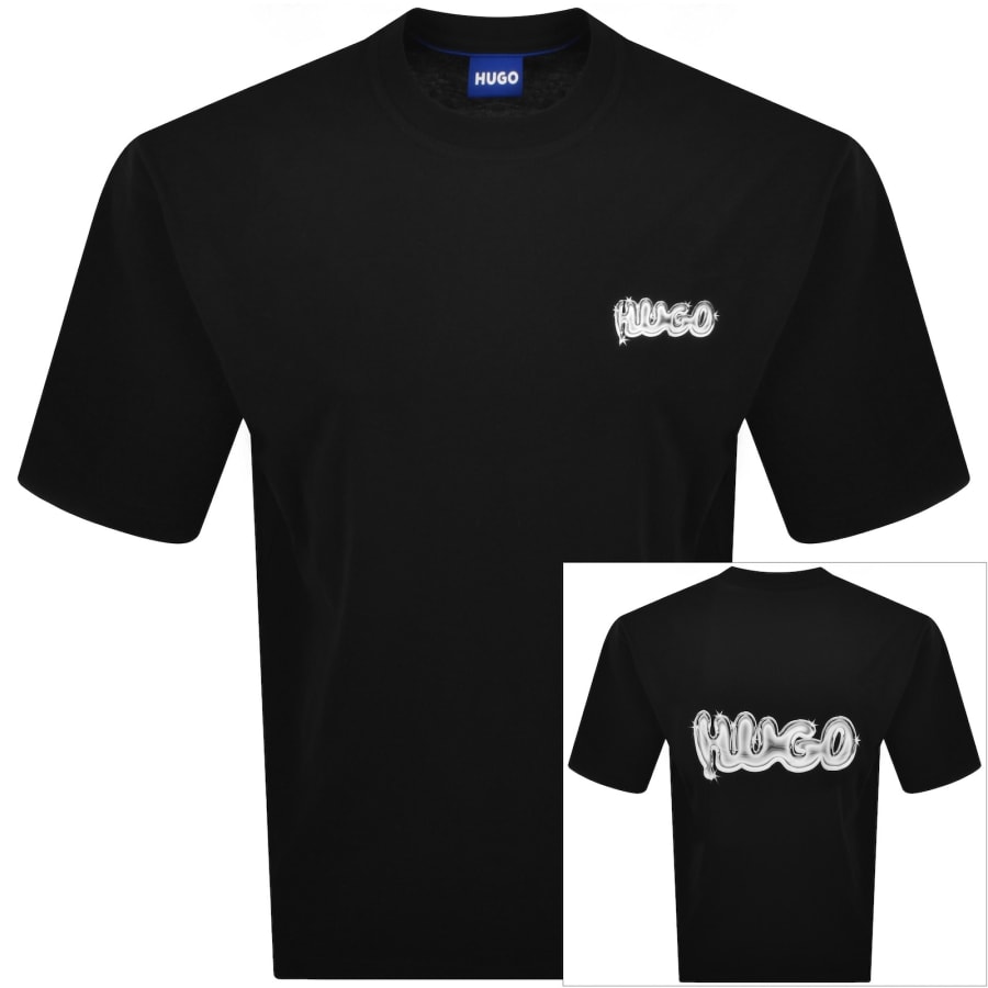 Image number 1 for HUGO Blue Nyrotee T Shirt Black