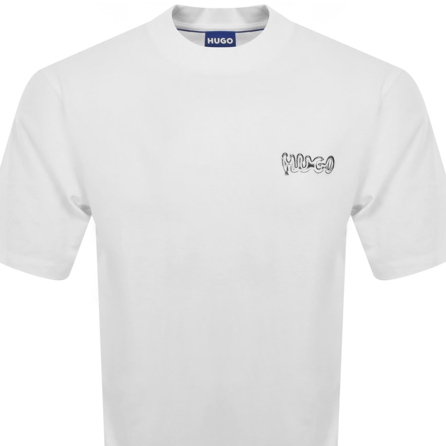 Image number 3 for HUGO Blue Nyrotee T Shirt White