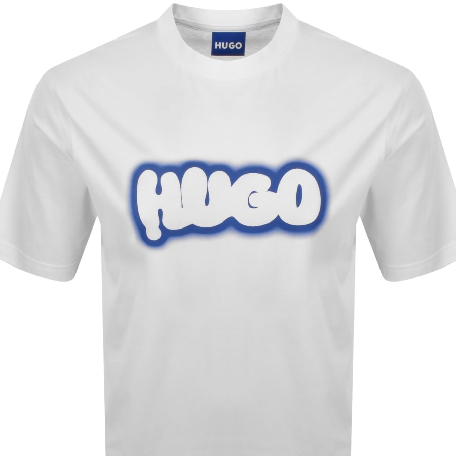 Image number 2 for HUGO Blue Nulibax T Shirt White