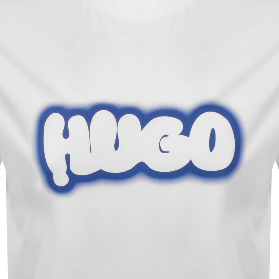 Image number 3 for HUGO Blue Nulibax T Shirt White