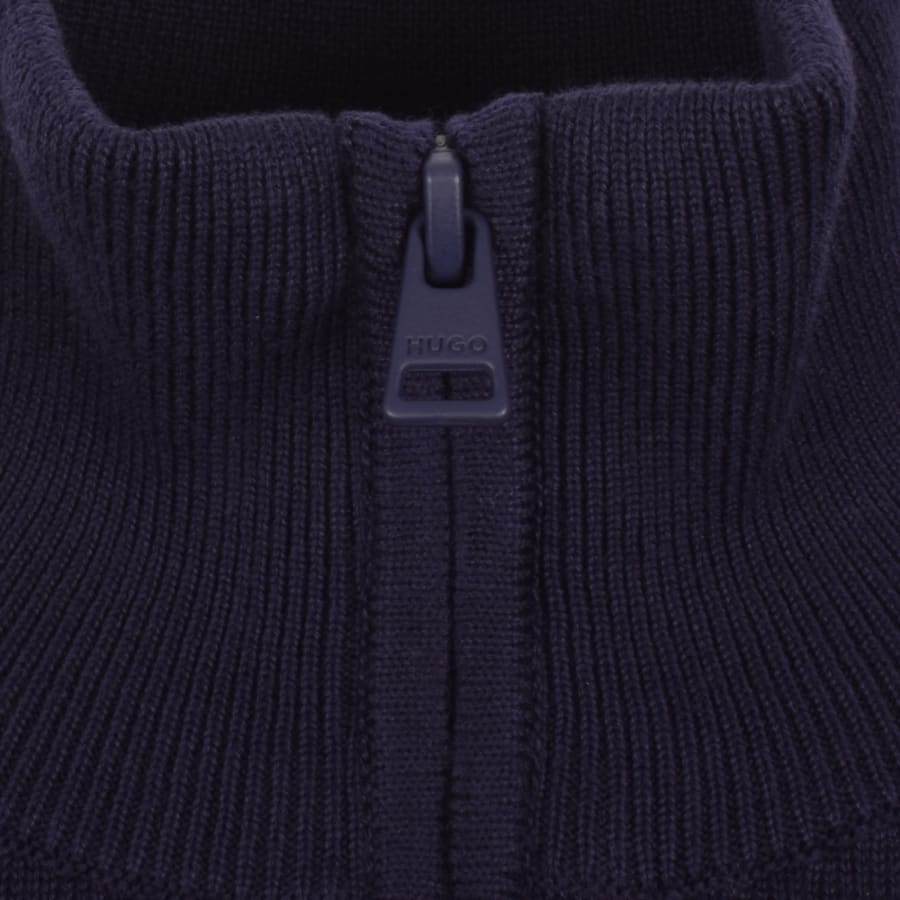 Image number 4 for HUGO San Quintus C Knit Jumper Navy