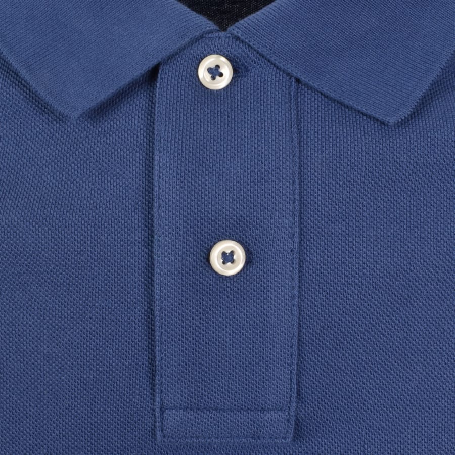 Image number 4 for Ralph Lauren Custom Slim Polo T Shirt Blue