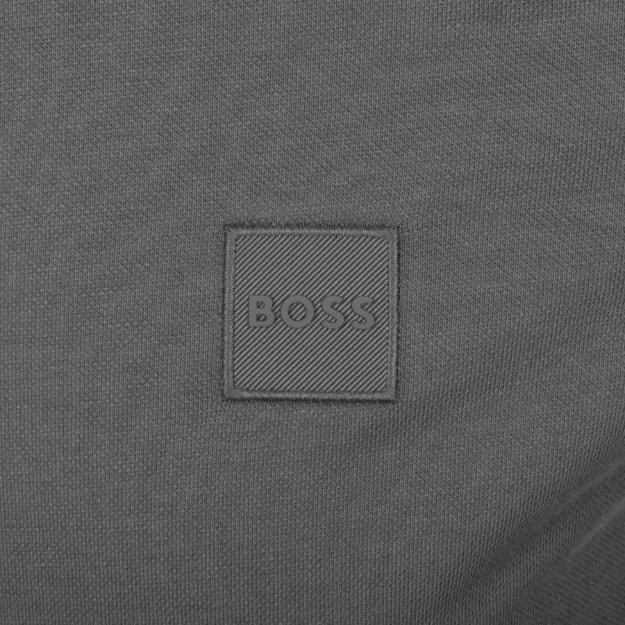 Image number 3 for BOSS Long Sleeve Passerby Polo T Shirt Grey