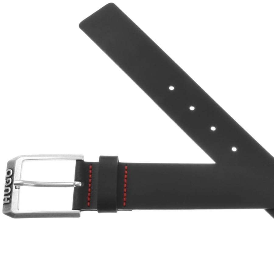 Image number 2 for HUGO Gelio Leather Belt Black