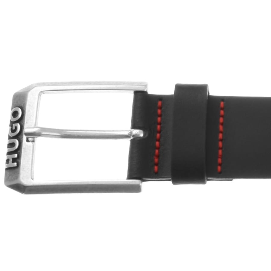 Image number 3 for HUGO Gelio Leather Belt Black