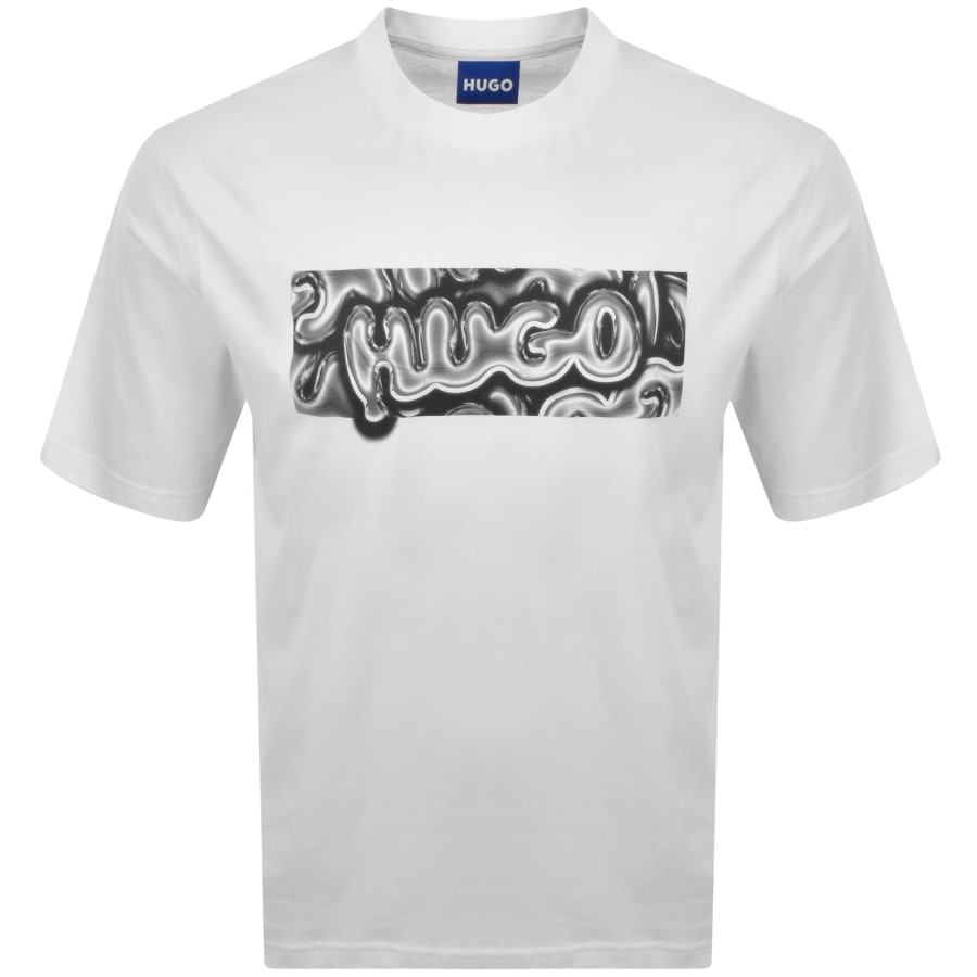 Image number 1 for HUGO Blue Nedirix T Shirt White