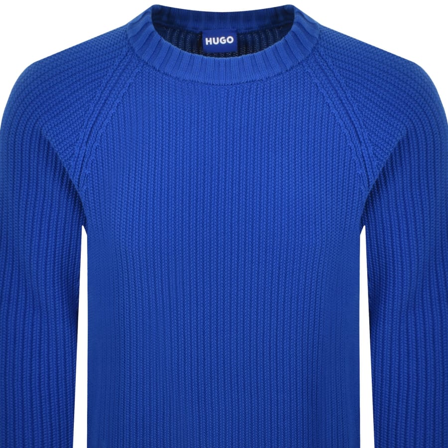 Image number 2 for HUGO Blue Sonnee Jumper Blue