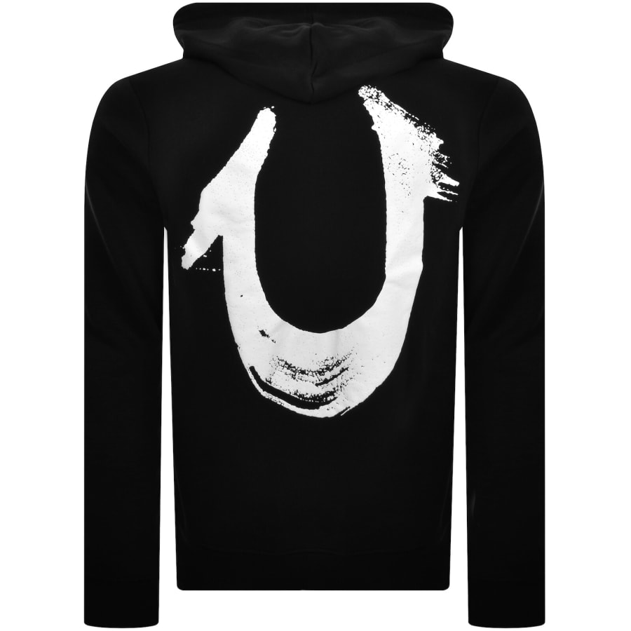 Image number 5 for True Religion Painted Hoodie Black