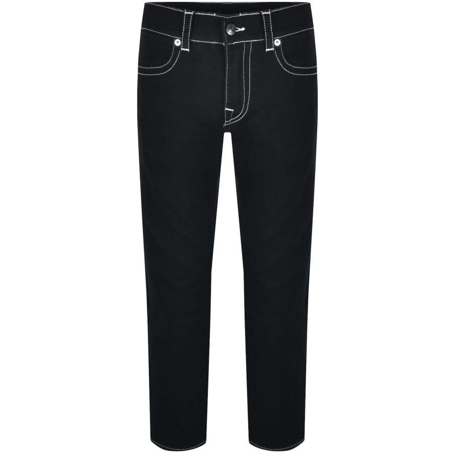 Image number 2 for True Religion Rocco Painted Jeans Black