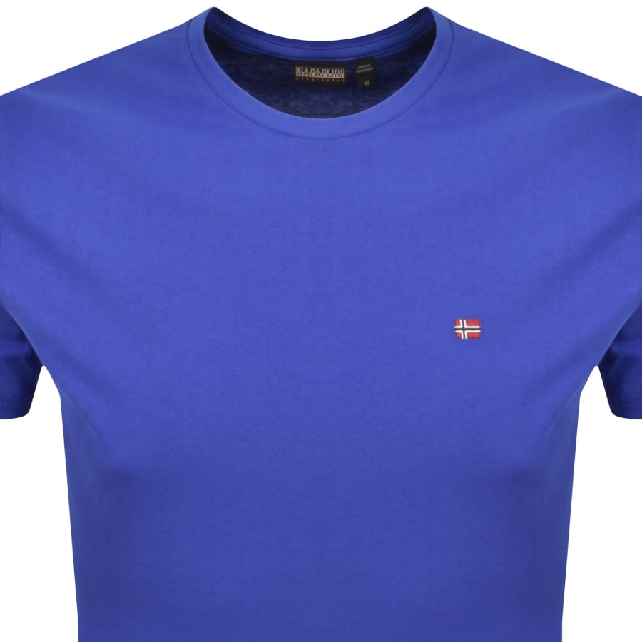 Image number 2 for Napapijri Salis Sum Logo T Shirt Blue
