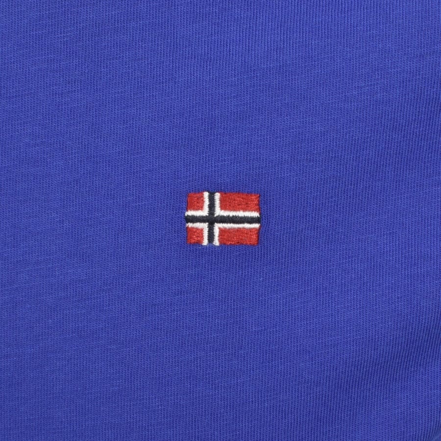 Image number 3 for Napapijri Salis Sum Logo T Shirt Blue