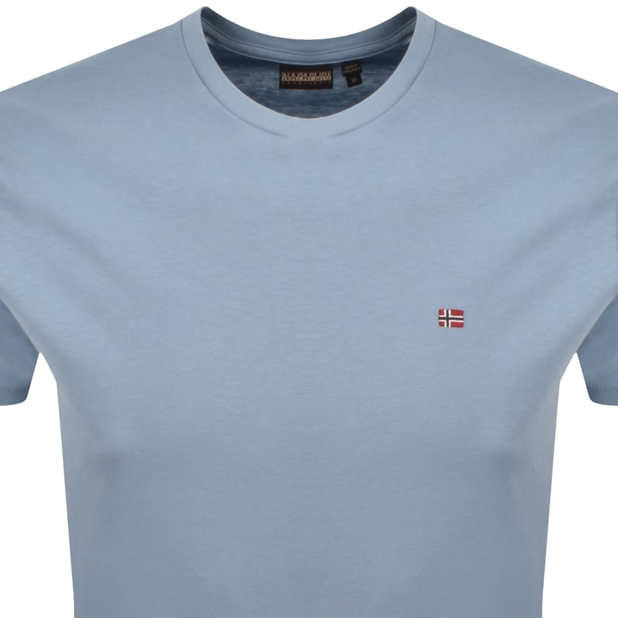 Image number 2 for Napapijri Salis Sum Logo T Shirt Blue