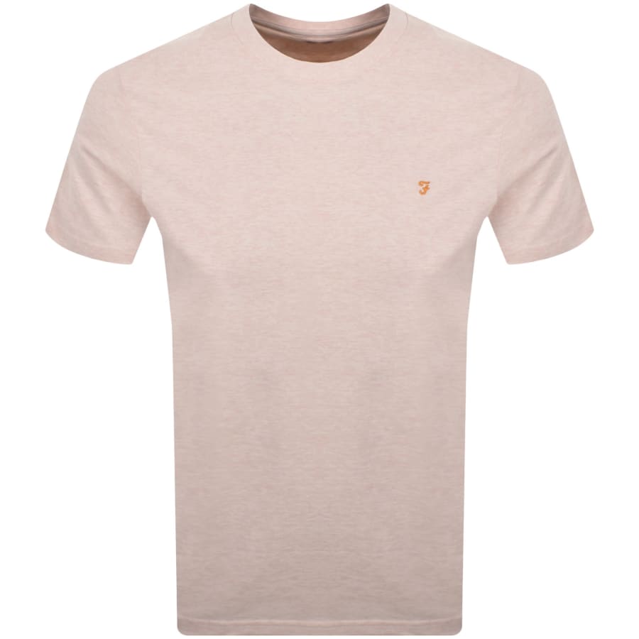 Image number 1 for Farah Danny Regular Fit T Shirt Pink