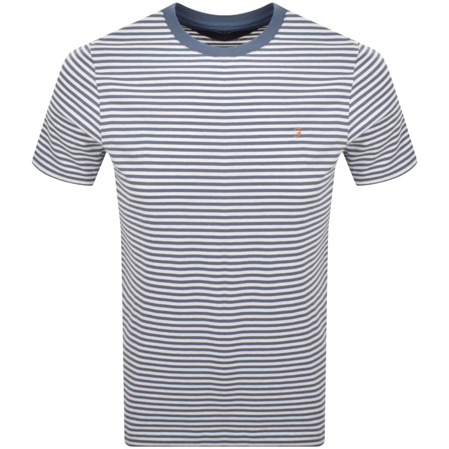 Image number 1 for Farah Castle Short Sleeve T Shirt Blue