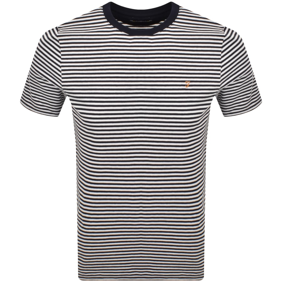 Image number 1 for Farah Castle Short Sleeve T Shirt True Navy