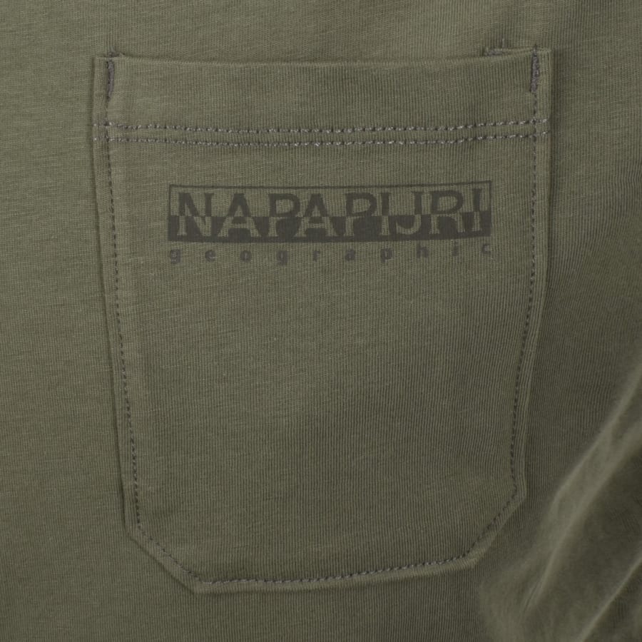 Image number 4 for Napapijri S-Fanes T Shirt Tea Leaf Green
