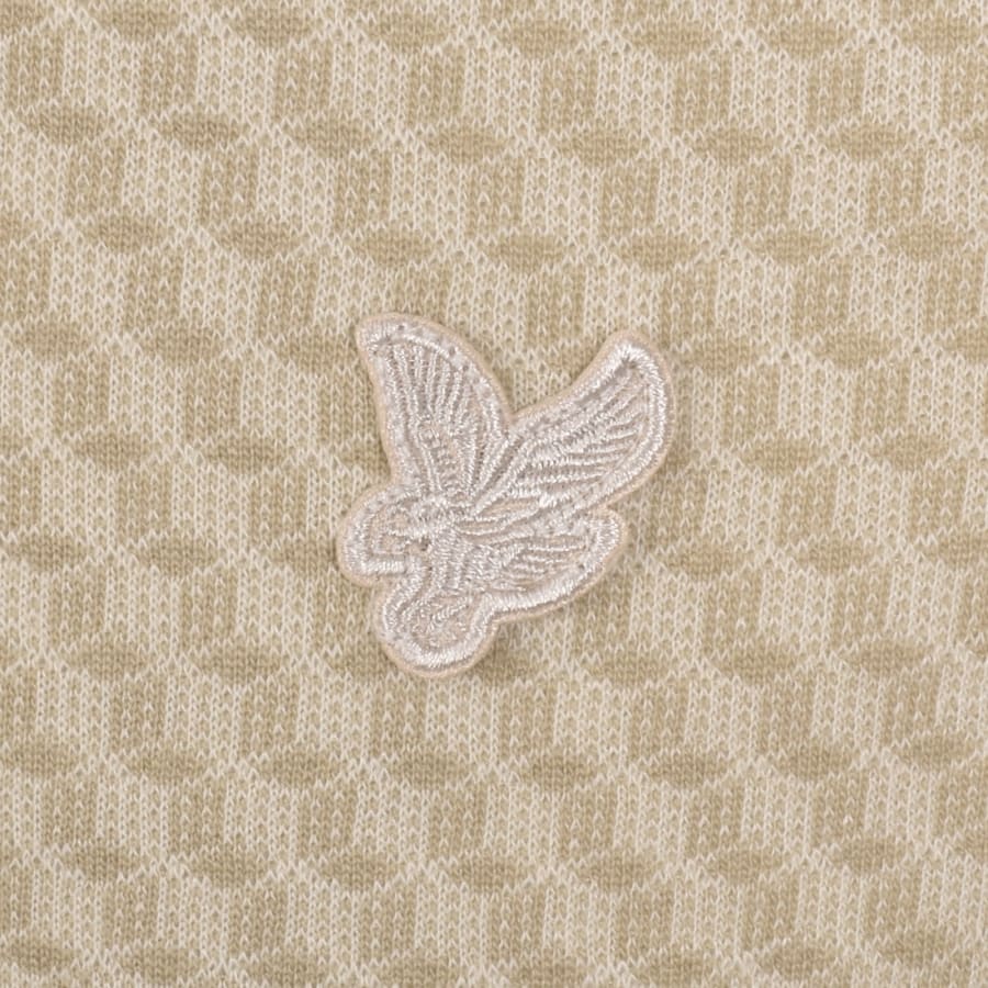 Image number 3 for Lyle And Scott Jacquard T Shirt Beige