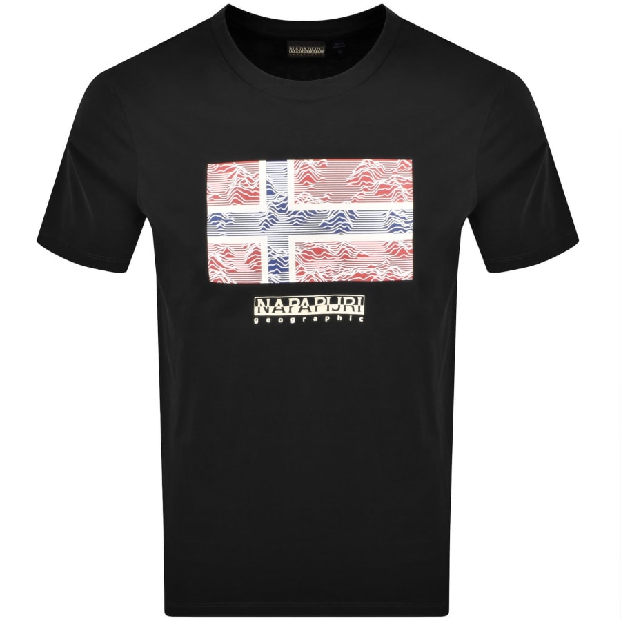 Image number 1 for Napapijri S-Drapeau T Shirt Black