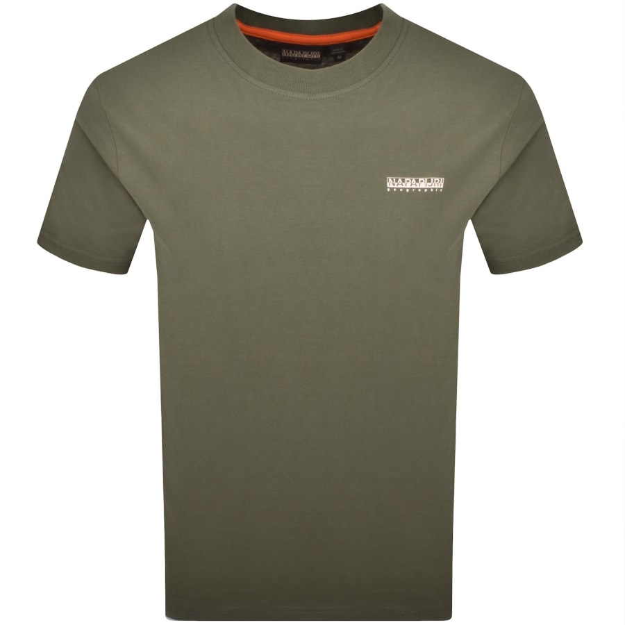 Image number 1 for Napapijri S-Small Box T Shirt Green