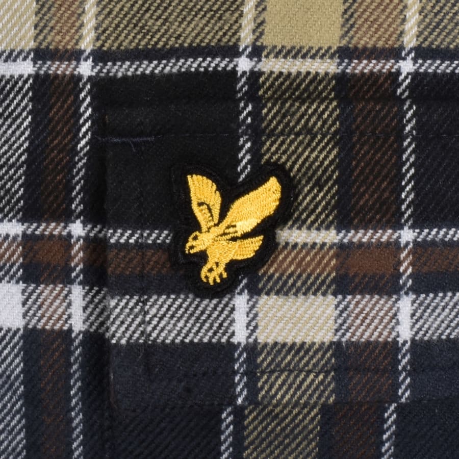 Image number 3 for Lyle And Scott Brushed Check Shirt Navy