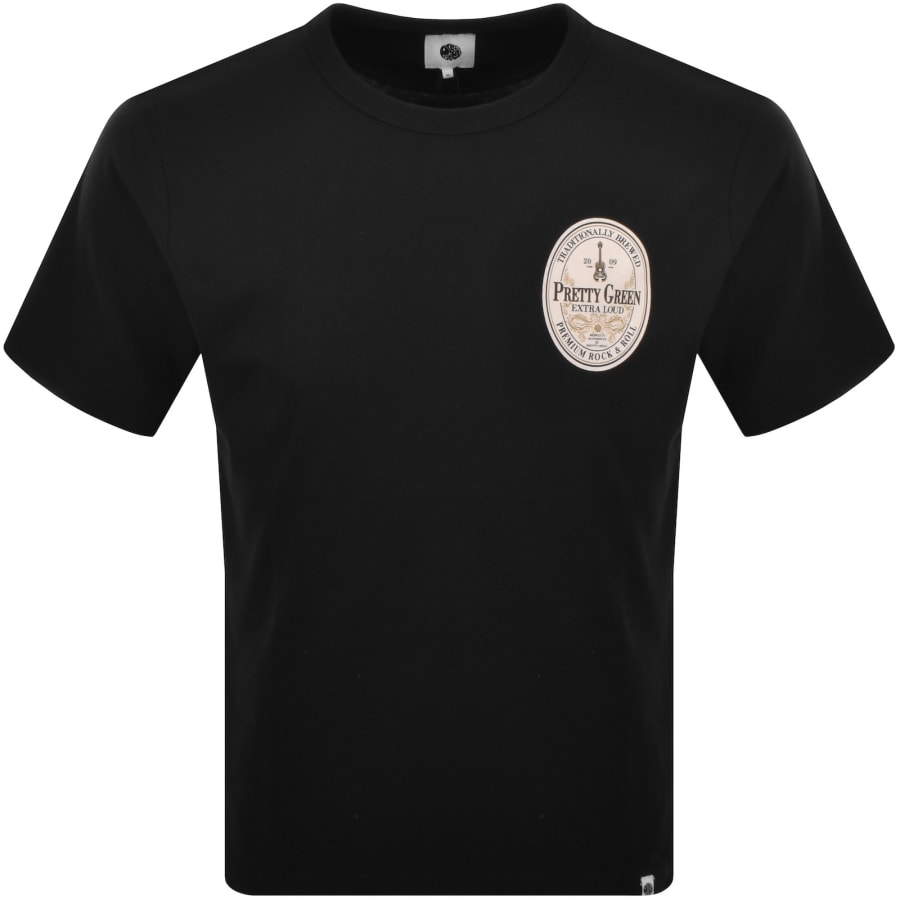 Image number 2 for Pretty Green Black Stuff T Shirt Black