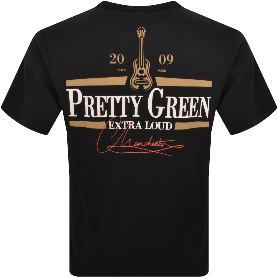 Image number 5 for Pretty Green Black Stuff T Shirt Black