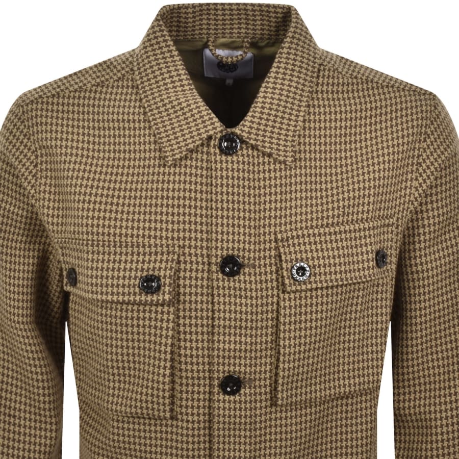Image number 3 for Pretty Green Kilburn Overshirt Taupe