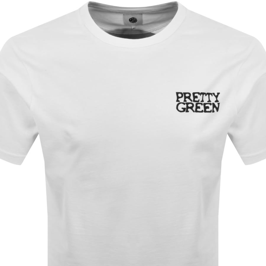 Image number 3 for Pretty Green Vinyl T Shirt White