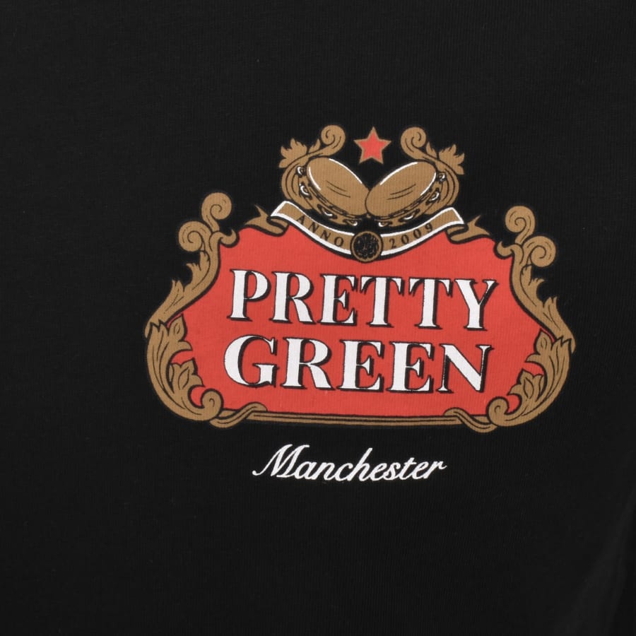 Image number 4 for Pretty Green Nelson T Shirt Black