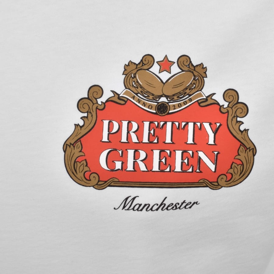 Image number 4 for Pretty Green Nelson T Shirt White