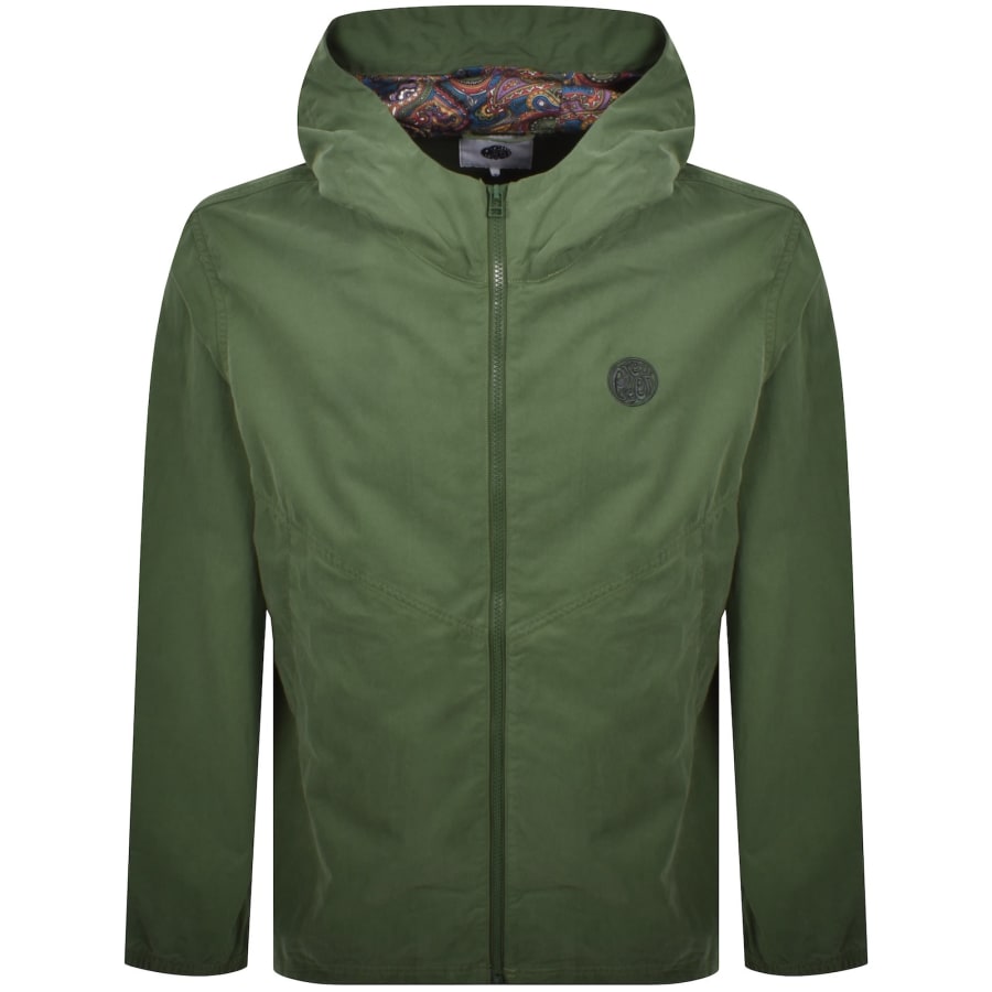Image number 1 for Pretty Green Feltham Hooded Jacket Green