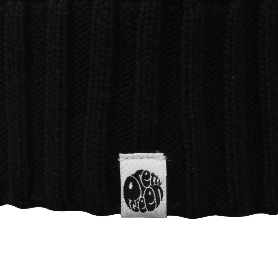 Image number 3 for Pretty Green Paisley Cable Knit Jumper Black