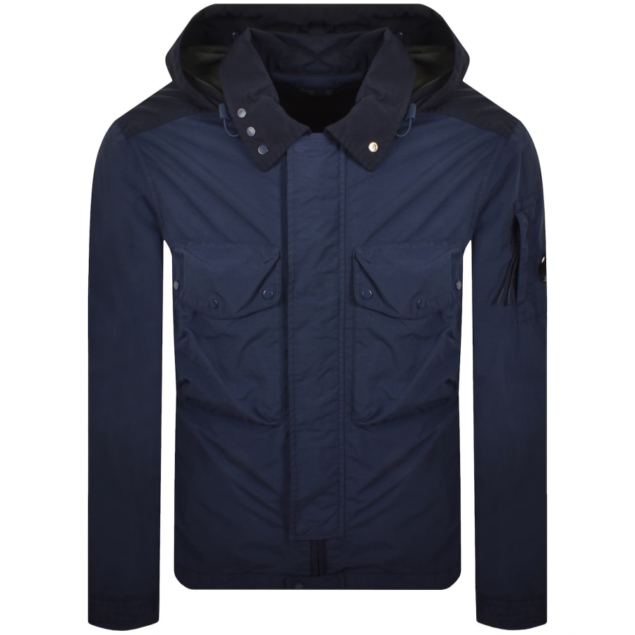 Image number 2 for CP Company Goggle Overshirt Midnight Navy