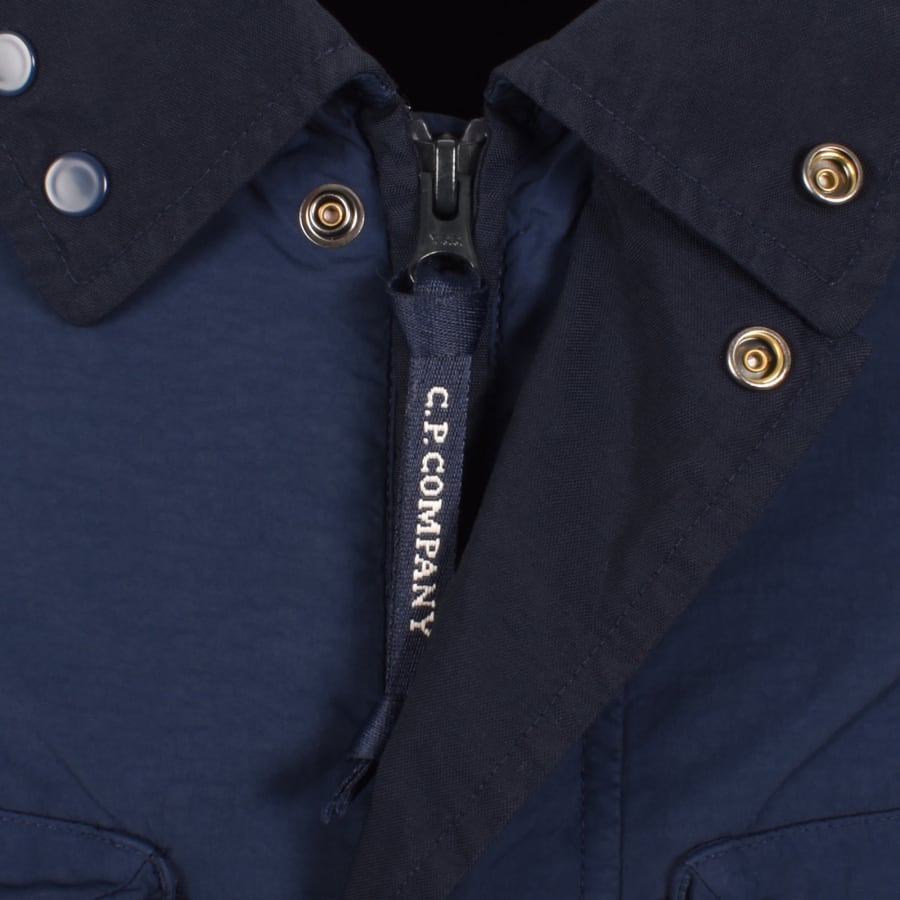 Image number 4 for CP Company Goggle Overshirt Midnight Navy