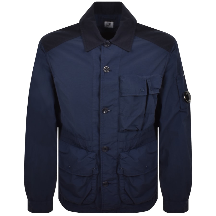 Image number 2 for CP Company Lens Overshirt Midnight Navy