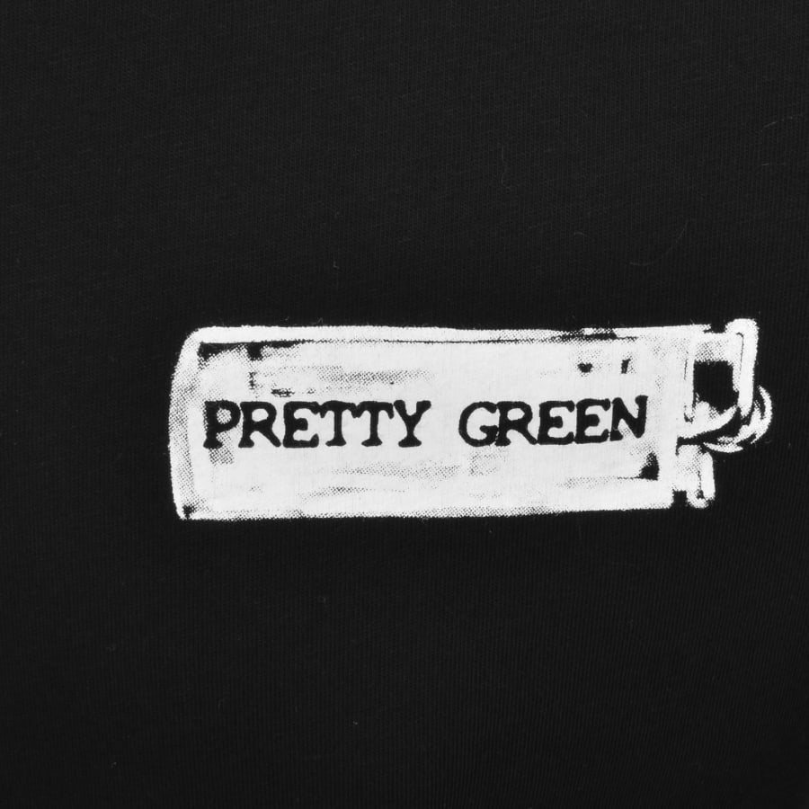 Image number 4 for Pretty Green Lighter T Shirt Black