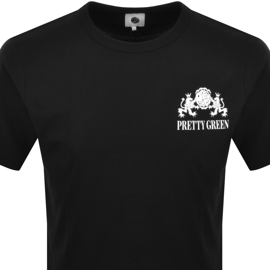 Image number 3 for Pretty Green Ember T Shirt Black